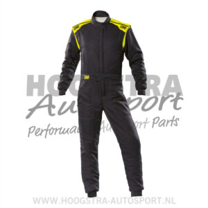 OMP First S Overall Antraciet Geel