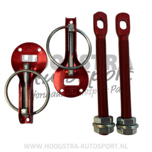 Motorkap Sluiting Aluminium Rood