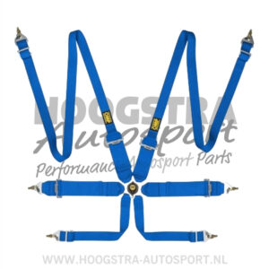 OMP FIA Gordel HANS First Blauw