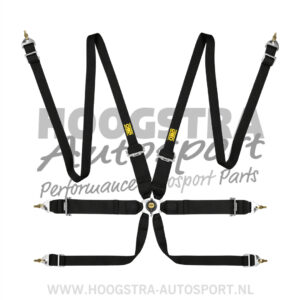 OMP FIA Gordel HANS First Zwart