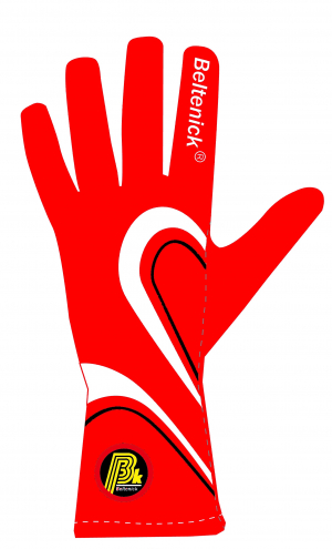 Handschoenen Beltenick FIA Rood