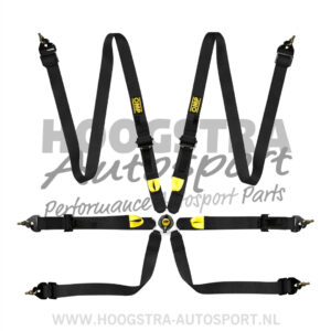 OMP FIA Gordel Hans First Zwart 2''