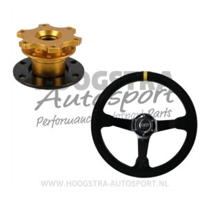 DGP Rally Suede Stuur 350 mm + Afname