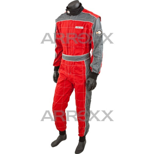 Kartoveralls Katoen Rood Grijs